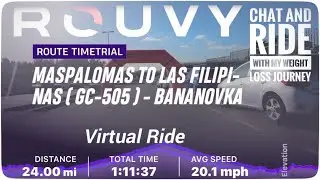 MASPALOMAS TO LAS FILIPINAS. Rouvy Route Ride