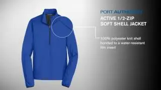 Port Authority&reg; Active 1/2-Zip Soft Shell Jacket. J716