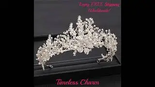 Crystal Flower Tiara Crown - Baroque Beauty for Your Special Occasion! #tiara #prom #pageant