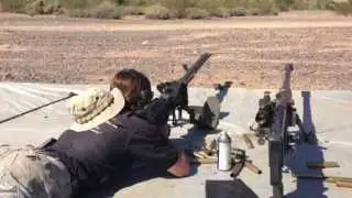 Firing an L39 Lahti 20mm antitank gun