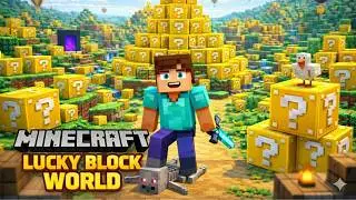 Surviving a World of Unlucky Lucky Blocks 😭💀 || #minecraft #funny #gaming #minecraftsurvival