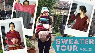 SWEATER TOUR II: JUMPERS! knitting dramatic & colorful vintage wool sweaters for a handmade wardrobe