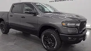 2025 Ram 1500 Rebel Granite Crystal Metallic Clearcoat New. walk around for sale in Fond Du Lac, Wis