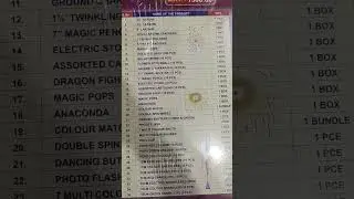 35 item gift box crackers| #sivakasi #wholesale #diwali #2023shorts #crackers2023  comparison