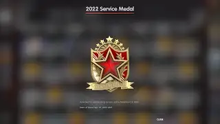 CS:GO Red Service Medal boosted by Victoria