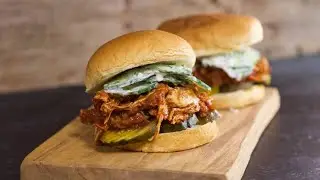 Paprika BBQ Pulled Chicken Sandwiches