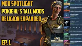 Ep.1 Civ 6 GS Rome - Mod Spotlight Let's Play - p0kiehls Buffs to Tall Play - Religion Expanded