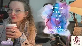 Study with me! | Cozy fall study session 🥰 🍂 📚 | 60/10 pomodoro