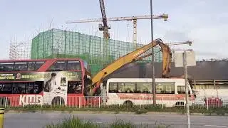 「新公屋追擊」 港鐵錦上路站 錦田 公營房屋 1號及6號工地 10多座16-17層高公屋 及 柏瓏 （2025年7月4日）