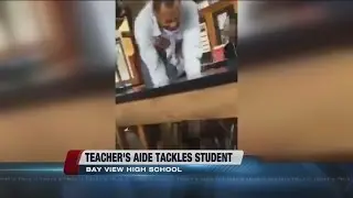 Bay View High School teacher's aide arrested after altercation with student