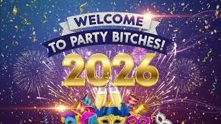 Tv Art For Party Screen | 8 Hours | Welcome to My Party Bi*ches - 2026 |  Colorful