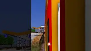 arrival of double decker 🔥🤯 #openrails #train #trainsim #msts #railway #indianrailways