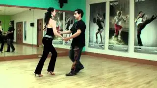 Beginners Salsa Steps & Basic Turns to Slow Salsa Music - From Salsa Beginners lessons video