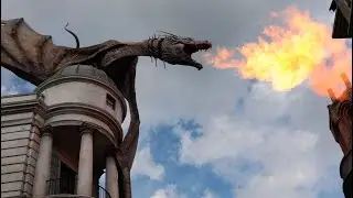 (4k UHD) Universal Studios: A walk through Diagon Alley