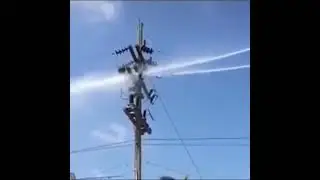 Electric flushing#High voltage insulator cleaning #Power worker #Grid operation and maintenance