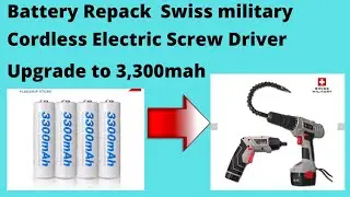 SWISS MILITARY cordless drill battery repair