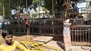மதுரை அவனியாபுரம் ஜல்லிக்கட்டு போட்டிக்கு தயாராகும் வாடிவாசல்