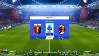 Genoa vs AC Milan | Stadio Luigi Ferraris | 2023-24 Serie A | PES 2021
