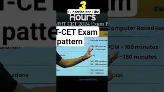 MHT-CET 2024 #exam format #cet #cetexam #pcb #neet #mht_cet #mhtcet2024 #hallticket #pcm
