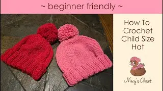 How To Knit &ldquo;Basic Family Knit Hat&rdquo; Tutorial - Child Size