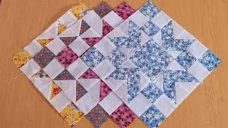 I Made This fabulous quilt block pattern using easy techniques 