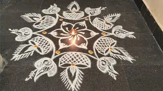 தீபாவளி special ❣️ தீப 🔥 கோலம் 🪷 podalama...// Deepawali rangoli designs ❣️#priyasdailykolamdesigns