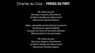 Chants du Coq - FRERES DU PORT