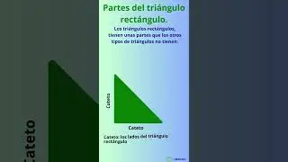 Partes del tri&aacute;ngulo rect&aacute;ngulo