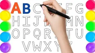 a to z drawing | alphabet coloring | abcd drawing | a for apple | a to z