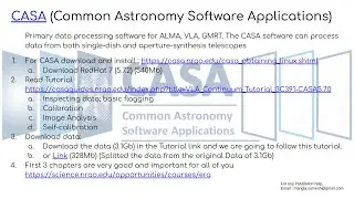 CASA tutorial for Radio Astronomy Data Analysis | Flagging | Calibration | Imaging | VLA | GMRT |