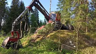 Komatsu 901xc spring time logging 🌲