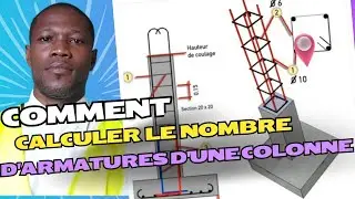 Comment CALCULER le nombre de BARRES de fer et D'ÉTRIERS pour un POTEAU