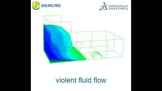 ABAQUS Smoothed Particle Hydrodynamics(SPH) Simulation - violent fluid flow