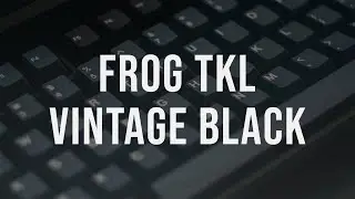 Geonworks Frog TKL | Cherry Vintage Black | FR4 Half plate