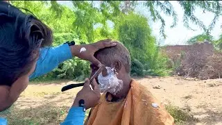 ASMR SHAVING 🪒 with younger barber and very talented barber in the world 