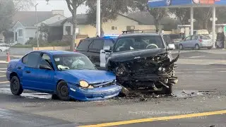 Two Vehicles Destroyed with Head-On at Lone Tree Way and Putnam Street. Antioch, CA.