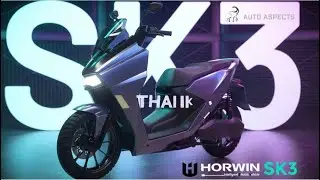 Horwin SK3 - All Electric Utilitarian Motorcycle | SK3 Electric Maxi-Scooter 2022 | AutoAspects