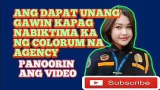 ANG UNANG GAWIN NG SECURITY GUARD KAPAG NABIKTIMA NG COLOROM NA AGENCY