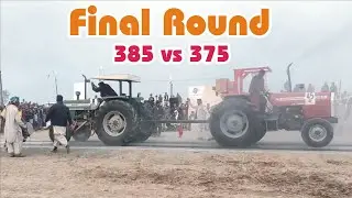 Massey Ferguson 375 vs 385 Finel Round | Tochan Competition Faisalabad 2024 | Tractors Tochan mela