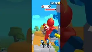 Red giant against arrows ! Merge archers gameplay #funny #games #arrowwar