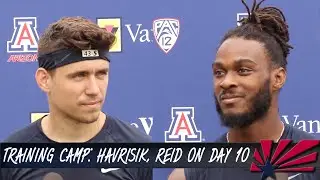 Training camp: WR Thomas Reid III, K Lucas Havrisik after Practice #10 | Arizona Wildcats Football