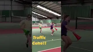 Ball, Cone & Hat Race #mytenniscoaching #shorts #tennisfun
