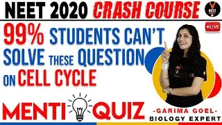 99% Students Can't Solve these Questions on Cell Cycle | Crash Course NEET 2020 |NEET Biology|G.Goel