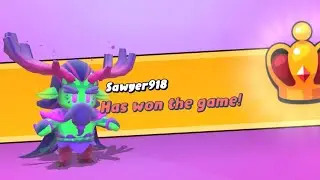    Playing stumble guys 
