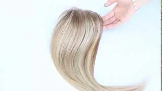 Hair TOPPERS- Medium Density 5x6 inch base size with rooted blonde color