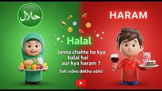 Halal vs Haram Food Challenge | Guess Karo! Halal Hai Ya Haram?Fun Islamic Food Quiz for Everyone...
