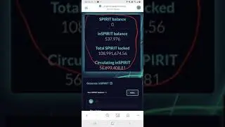 Staking $Spirit to get $Inspirit token.