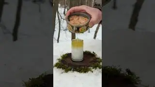 Genius Winter Hack: A Windproof Snow Lamp 🔥❄️. #camping #skills