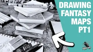 DRAW FANTASY MAPS - Tools, Pens, Pencils & Paper - A Beginners Guide Pt1