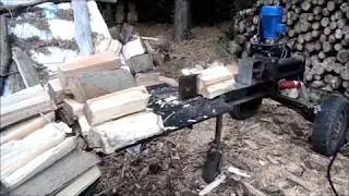 homemade log splitter